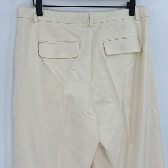 NWT J. Crew Womens Ivory High Rise Essential Wide Leg Pant Size 12P - Picture 8 of 15